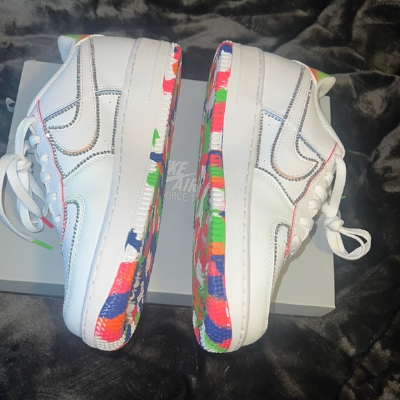 CUSTOMโจ ๐๐๐งก๐colorful Air Force 1โs Sz 7Y ๐๐๐งก๐๐๐งก๐๐ โDrawingโ ๐๐งก๐๐ - Picture 6 of 7